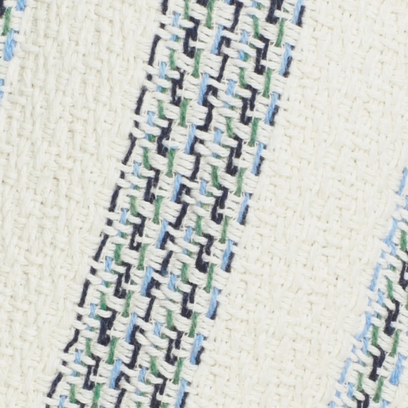 TORY BURCH STACEY STRIPE TWEED A-LINE DRESS CELESTE/VERDE CROSSHATCH $425 - Picture 5 of 16